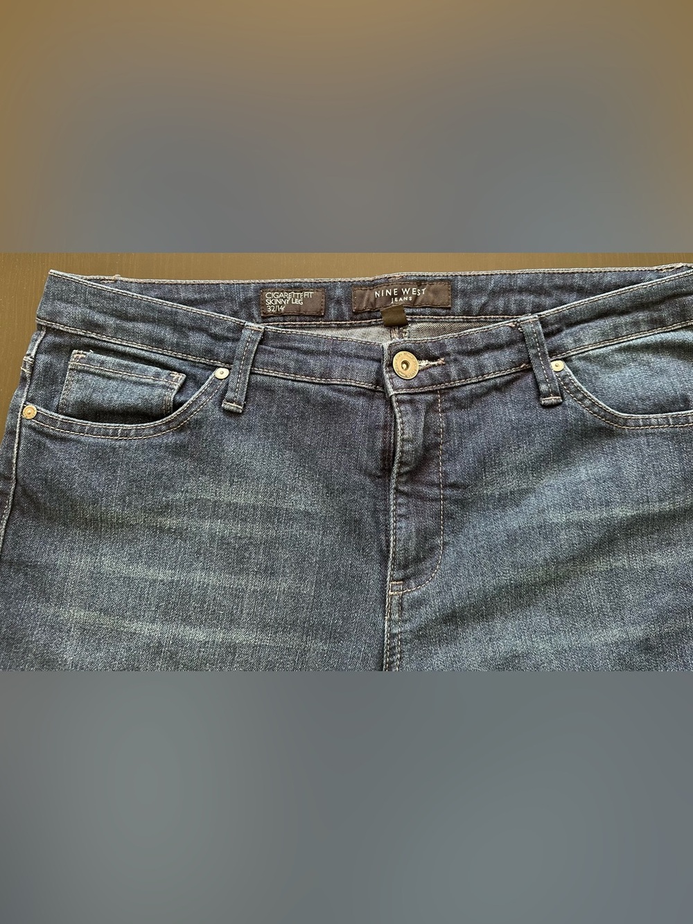 Nine West Women's Skinny Jeans in Dark Indigo - Picture 5 of 12
